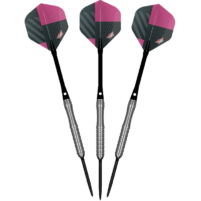 Bull's Volt Pink 80% CP Steeltip