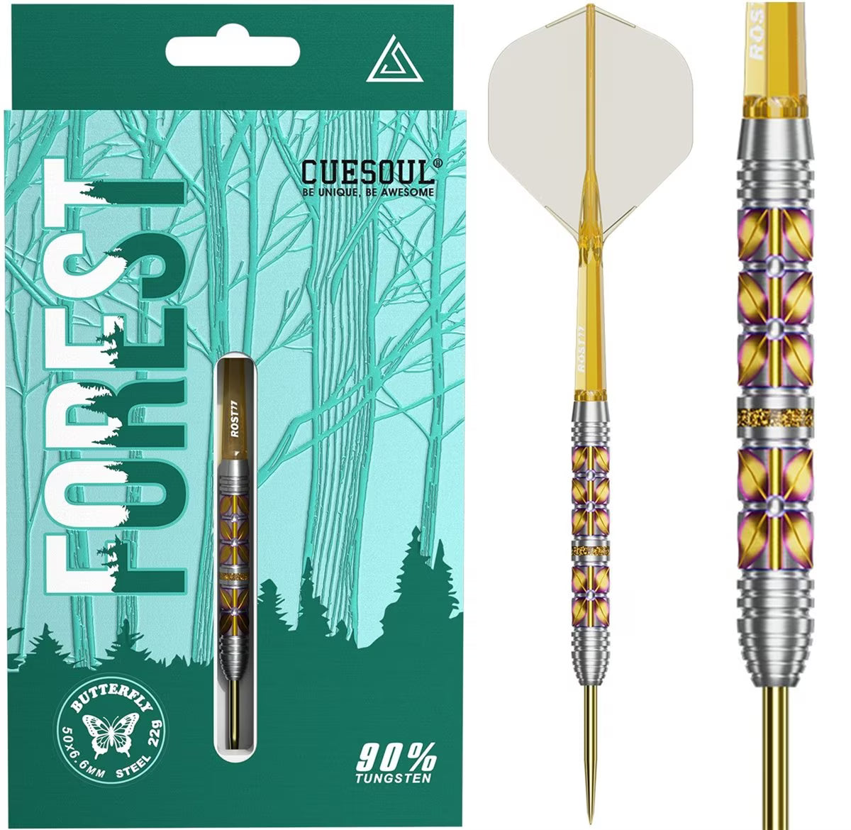 Cuesoul Forest Butterfly 90%  Softdarts+Conversion Points