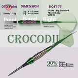 Cuesoul Forest Crocodile 90%  Softdarts+Conversion Points
