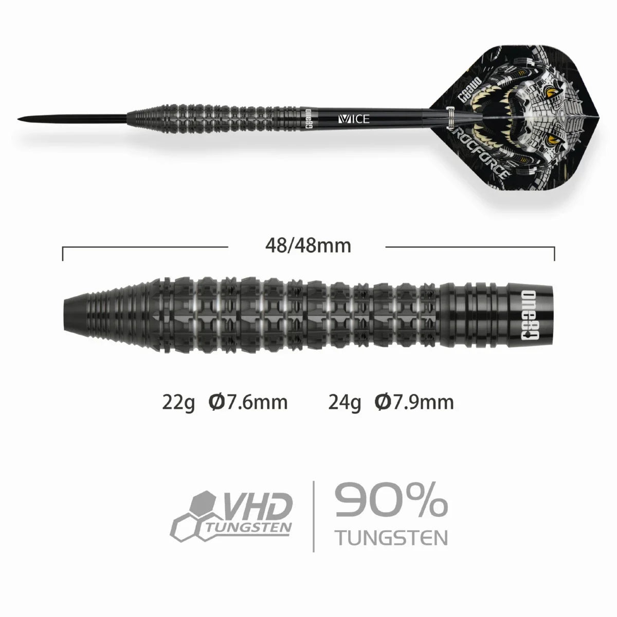 ONE80 Crocforce CF3 Steeltip
