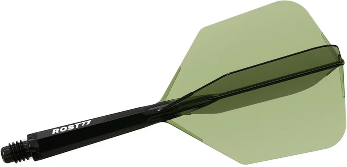 Cuesoul ROST 77 Clear Dark Green Big Wing - Dart Flights