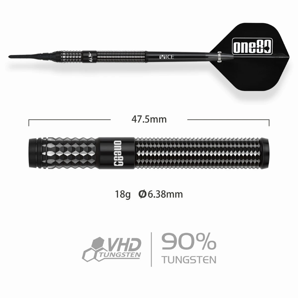 One80 FB Leung V3 Signature Dart Softtip 18g