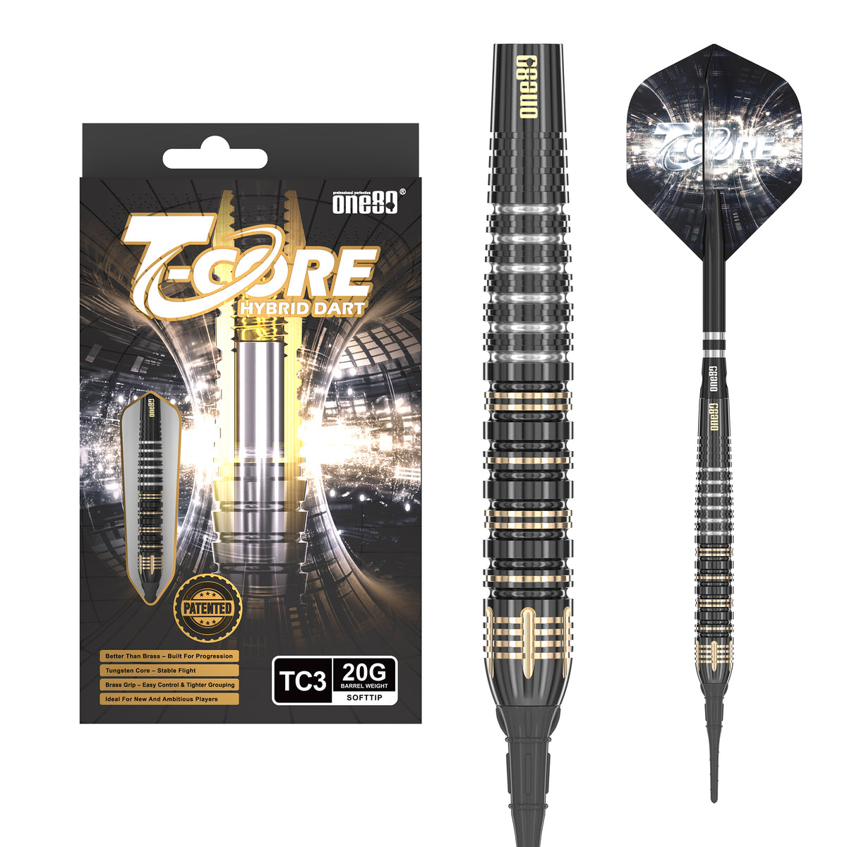 One80 T-Core TC3 Softtip – 20g