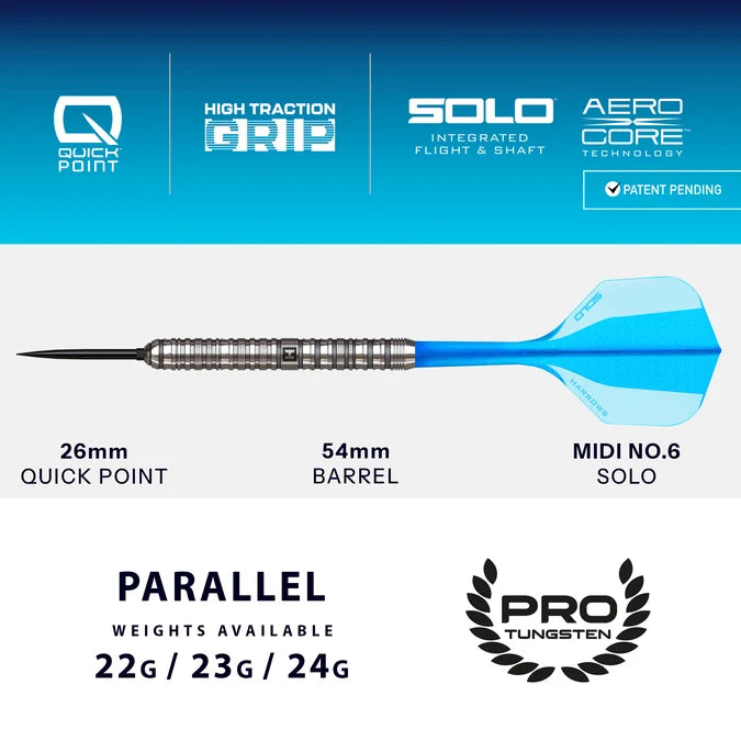 Harrows Flux Pro Tungsten QP Steeldarts