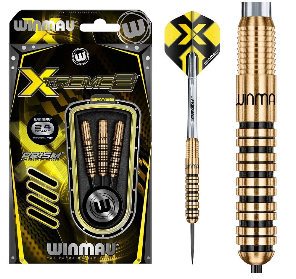 Winmau Xtreme 2 Gold Brass Darts 24g