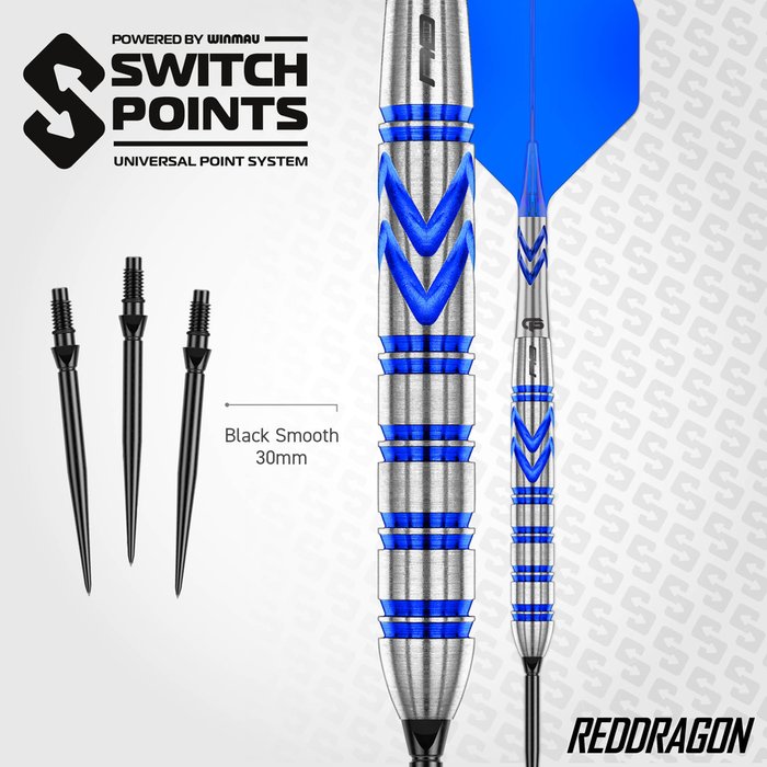 Red Dragon Gerwyn Price Blue Original Switch Point Steeldarts