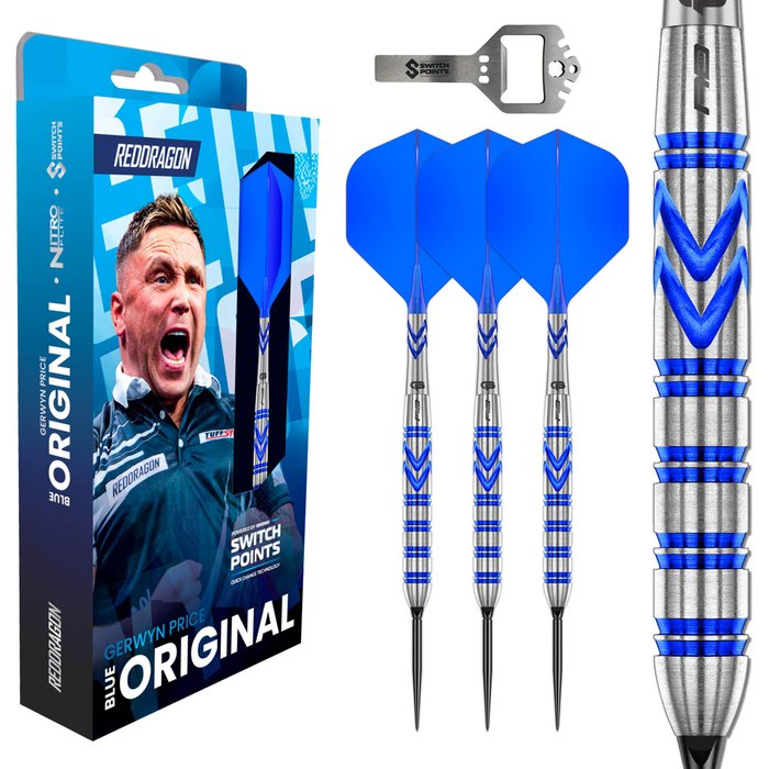 Red Dragon Gerwyn Price Blue Original Switch Point Steeldarts