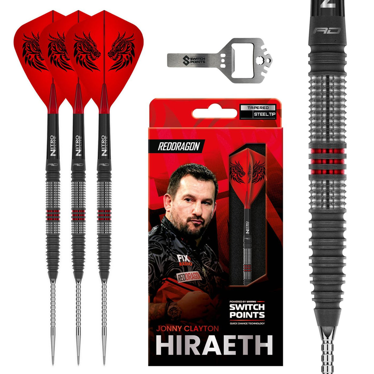 Red Dragon Jonny Clayton Hiraeth - Switch Point Darts
