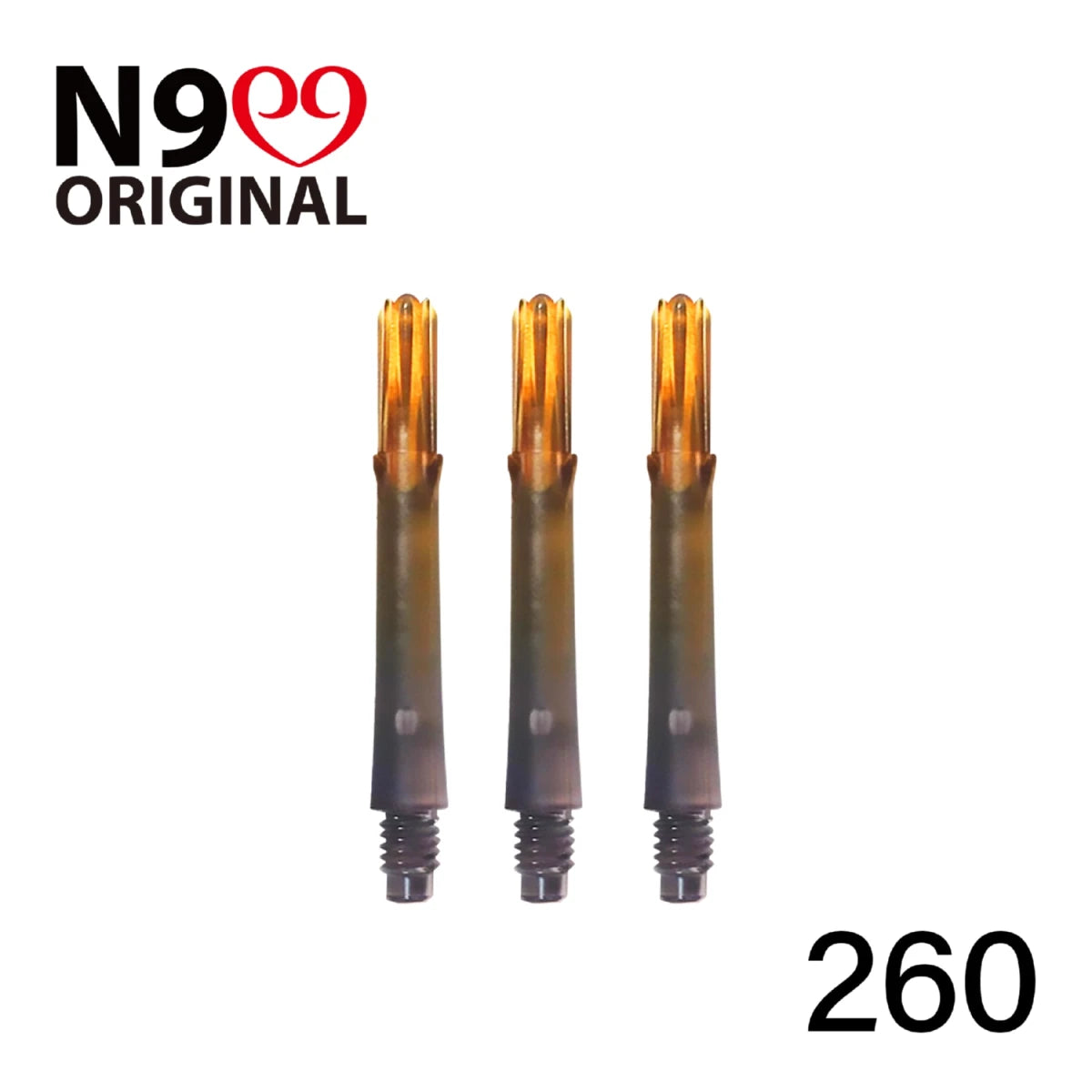 L-Style - Locked Straight Shaft - Natural Nine - Schwarz-Orange