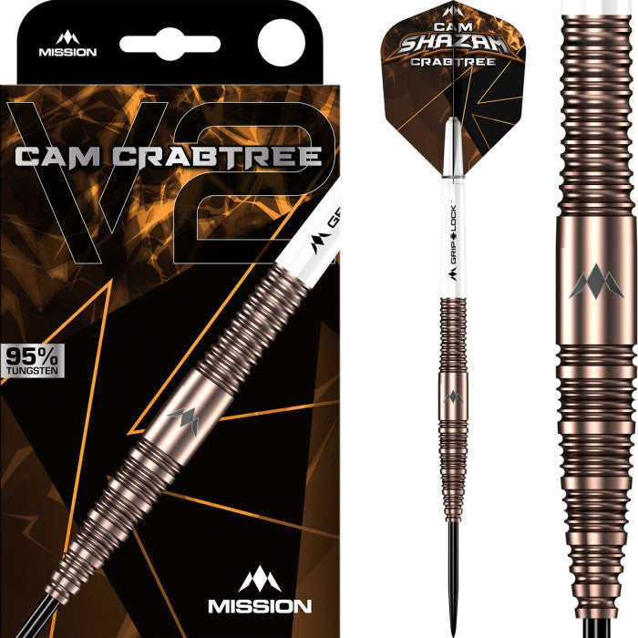 Mission Cam Crabtree Darts - Steel Tip - 95% Tungsten - V2