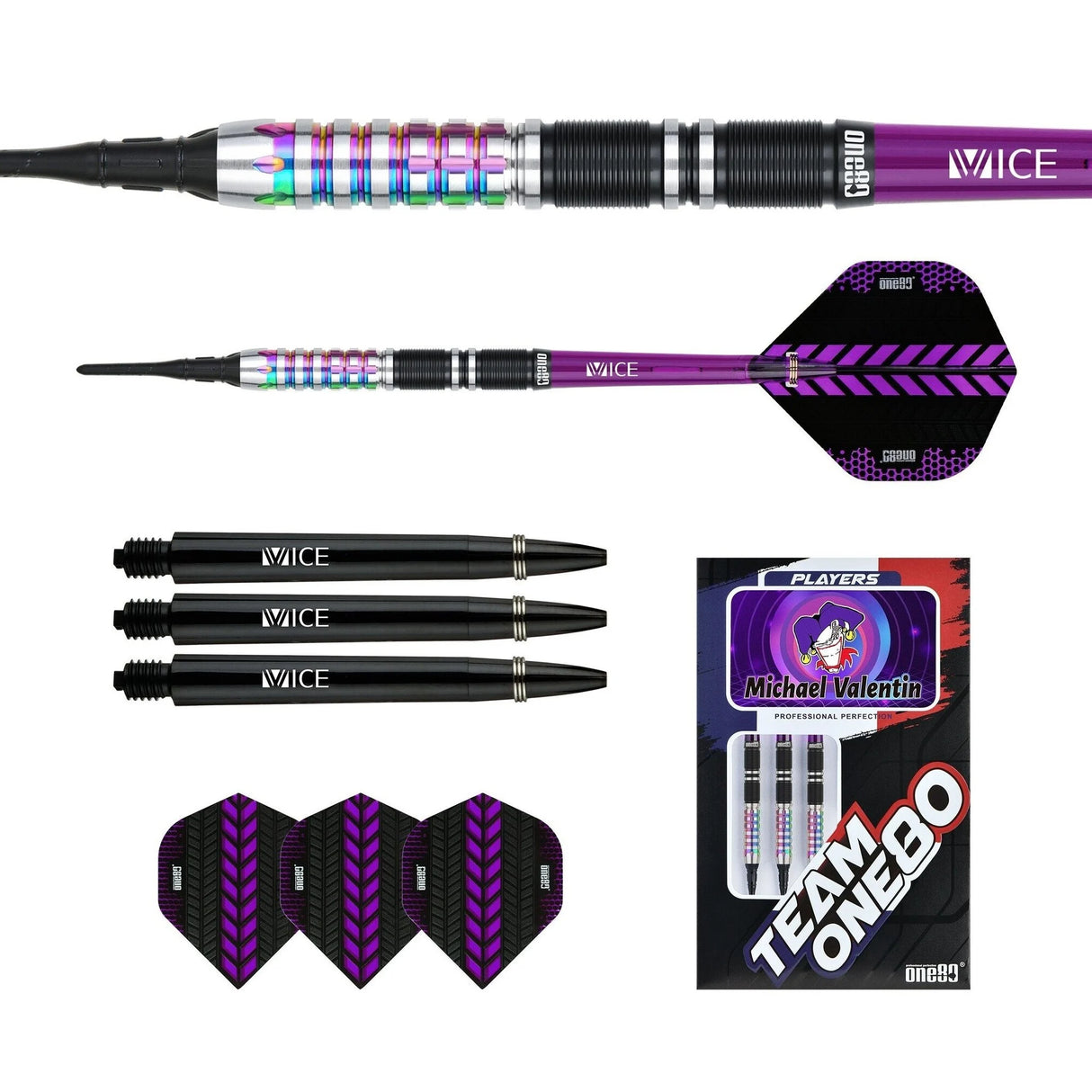 ONE80 Michael Valentin Signature Dart Softip 18.5g