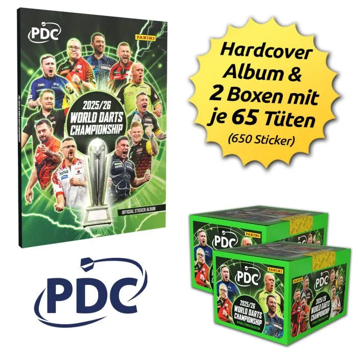 PDC World Darts Championship 2025/26 Sticker - Hardcover Mega-Bundle
