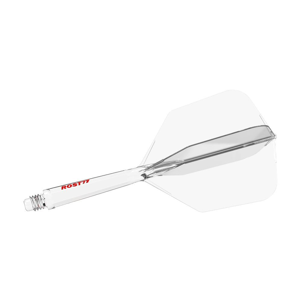 Cuesoul ROST 77 Clear with Red Logo Big Wing - Dart Flights