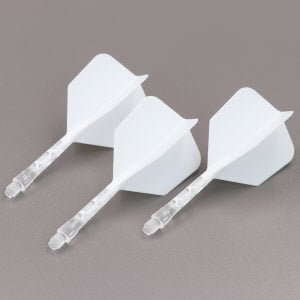 Cuesoul ROST T19 White Clear Big Wing - Dart Flights