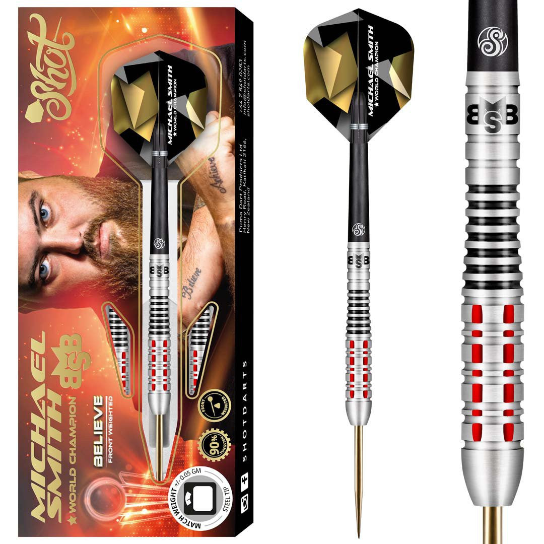 Shot Michael Smith 90% Believe Steeldarts