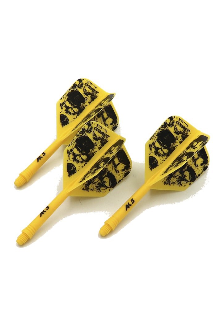 Cuesoul ROST Skeleton AK5 Yellow Big Wing Dart Flights No.6