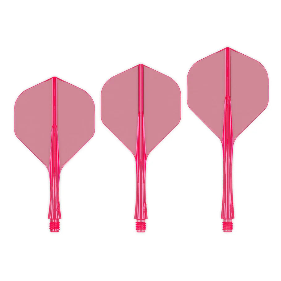 Caliburn SUP Flights - Moulded Flight & Shaft - Standard No2 Neon Pink