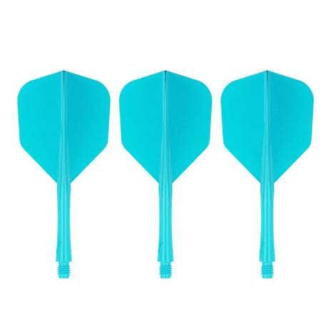 Caliburn SUP Lite Flights - Moulded Flight & Shaft - Standard No6 - Cyanblau