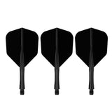 Caliburn SUP Lite Flights - Moulded Flight & Shaft - Standard No6 - Schwarz