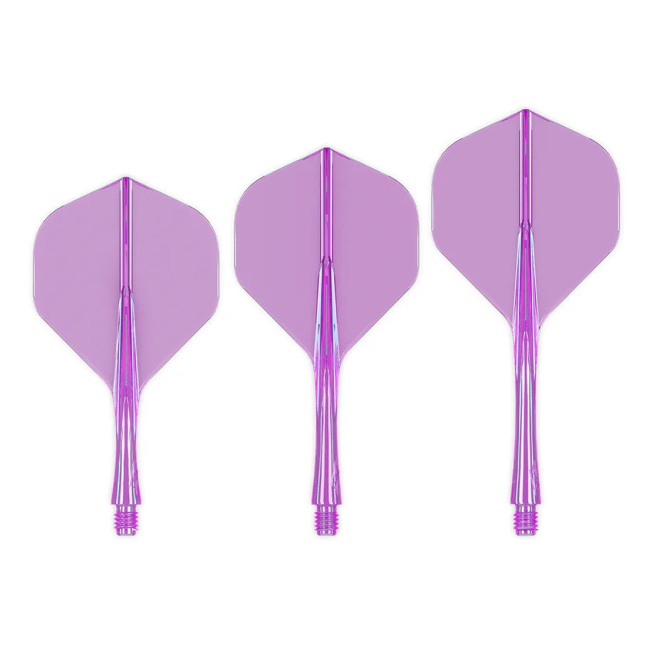 Caliburn SUP Flights - Moulded Flight & Shaft - Standard No6 Lila