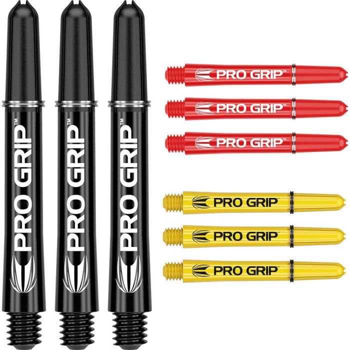 Target Pro Grip Shaft Kombi Set Schwarz/Rot/Gelb