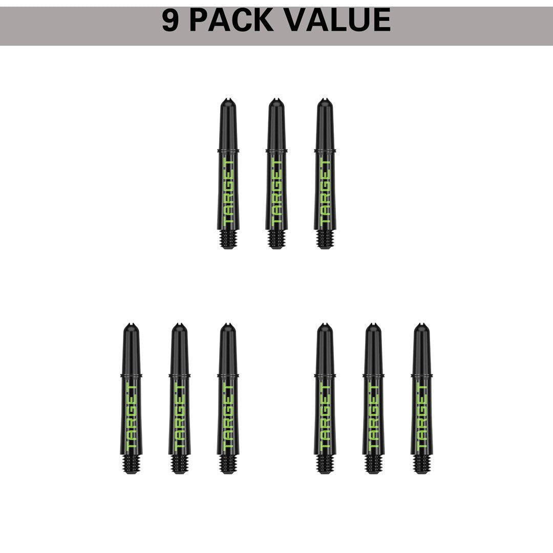 Target Pro Grip Tag Shafts Black & Green 3 Sets