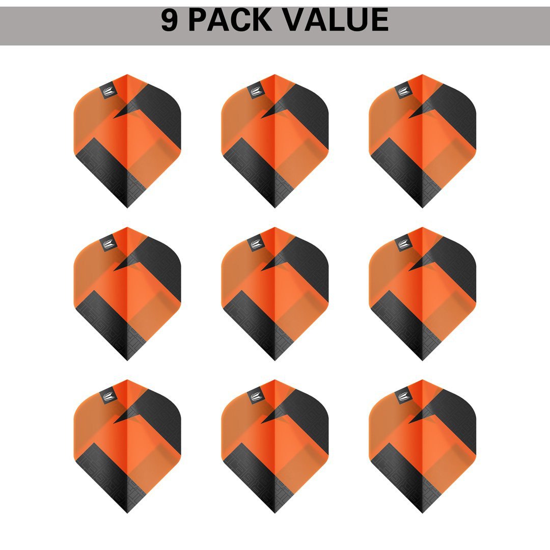 Target Tag Flights Orange 3 Sets – Cubedarts