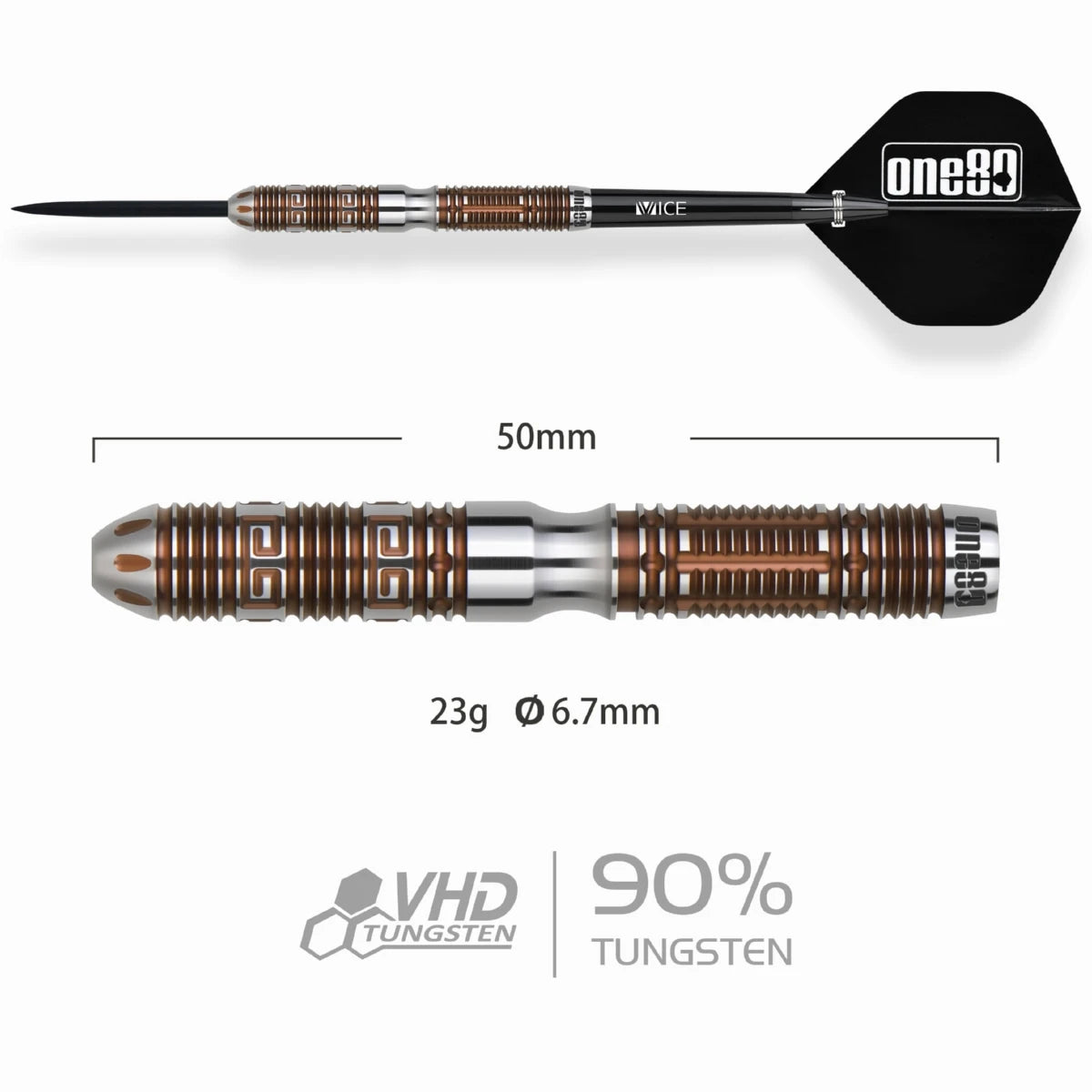 One80 Signature Darts - Tom Yang II Steeltip 23g