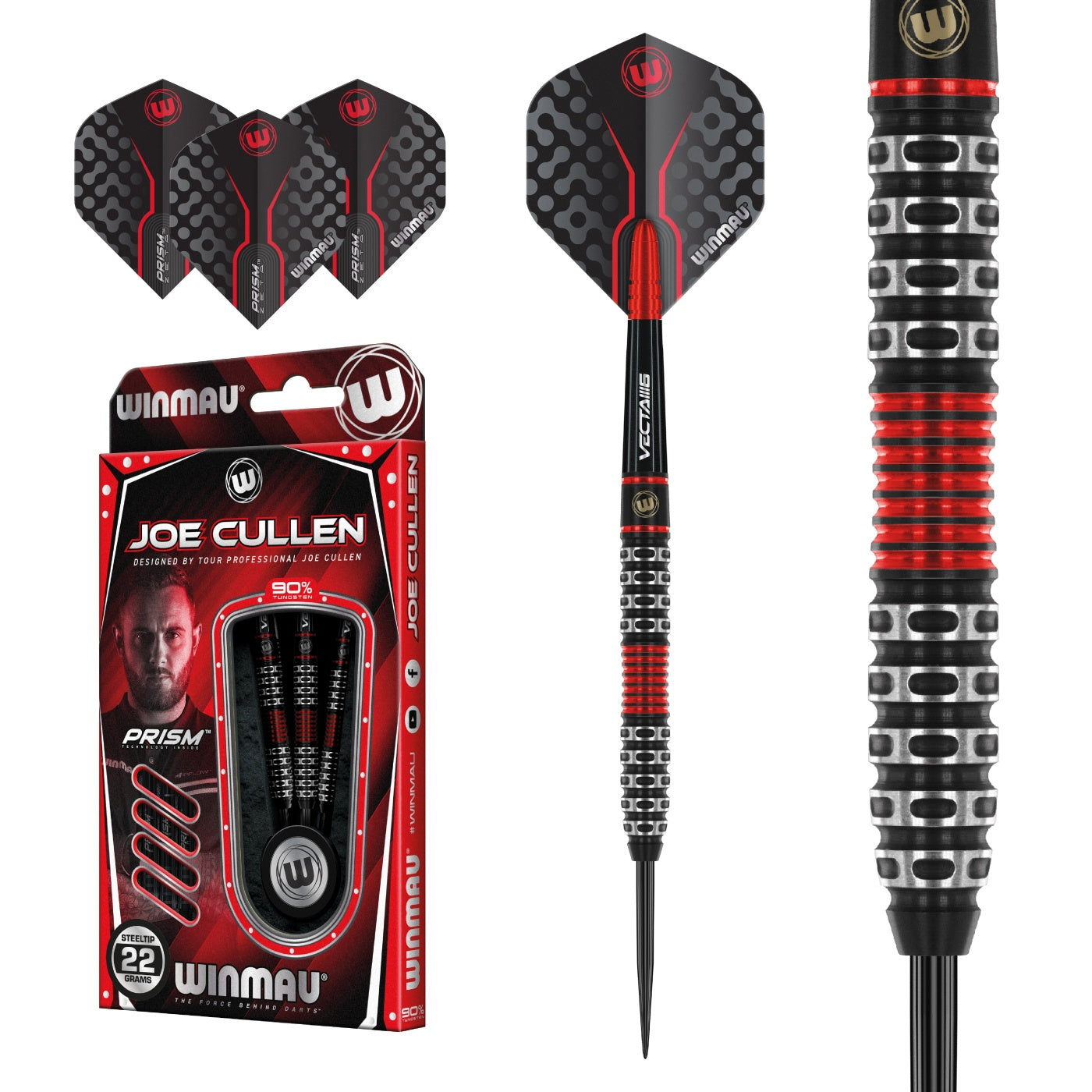 WINMAU JOE CULLEN SPECIAL EDITION 90% STEELDARTS
