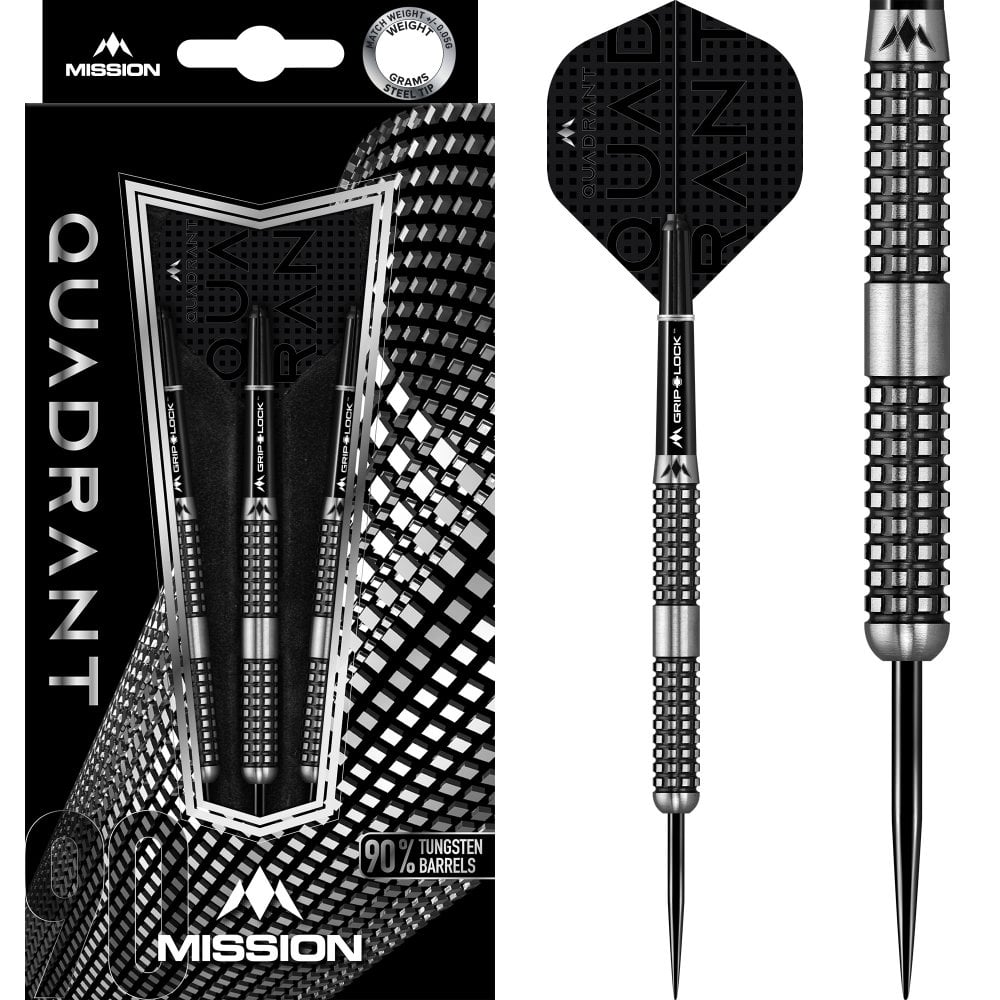 MISSION  Quadrant Darts - Steel Tip - M4 - Quad Grip 23g