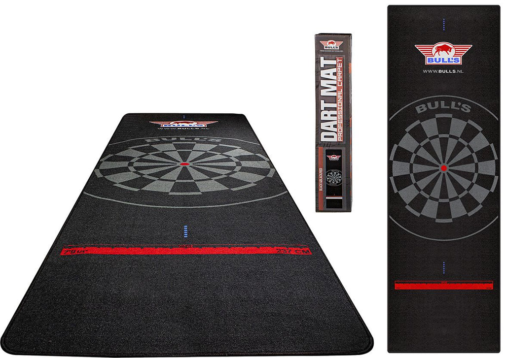 Bull's Carpet Dart mat 300x95 cm Black + Oche
