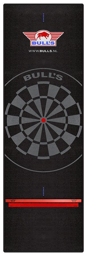 Bull's Carpet Dart mat 300x95 cm Black + Oche