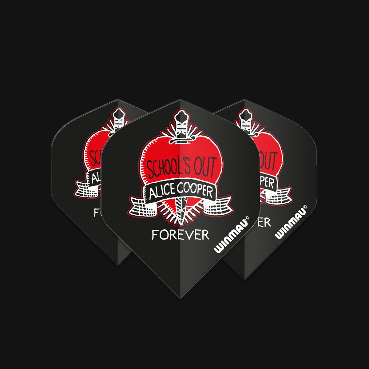 Winmau Rhino Extra Thick Rock Legends Alice Cooper Schools Out