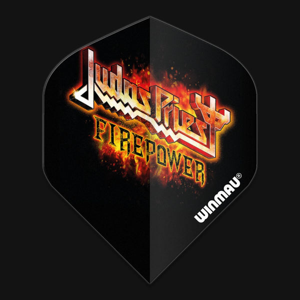 Winmau Rhino Extra Thick Rock Legends Judas Priest Flaming Logo