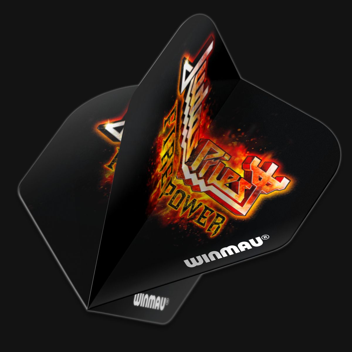 Winmau Rhino Extra Thick Rock Legends Judas Priest Flaming Logo