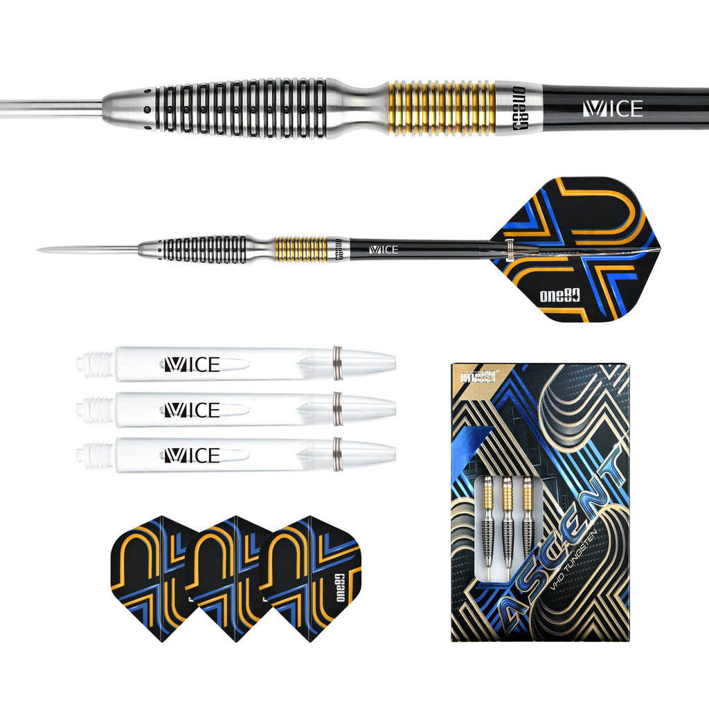 ONE80 Strike Darts Set 20g - 24g grams 90% Tungsten Steel Tip