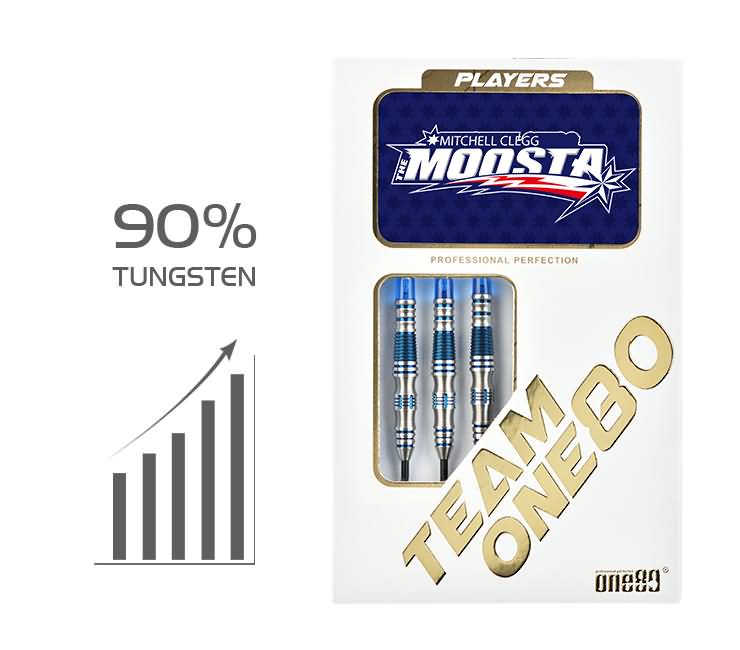 One80 Signature Darts Mitchell Clegg v2 - The Moosta - 23g Steeldart