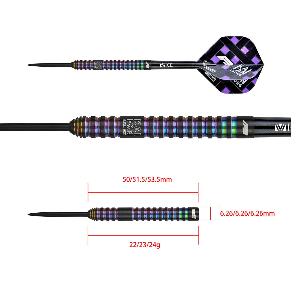 One80 - FB Leung V2- Signature Dart - Steeldart