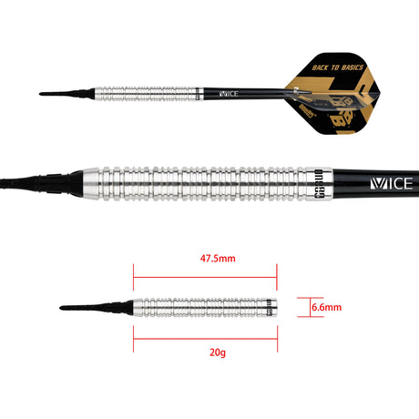 One80 Back to Basic BAS Softdart 20g