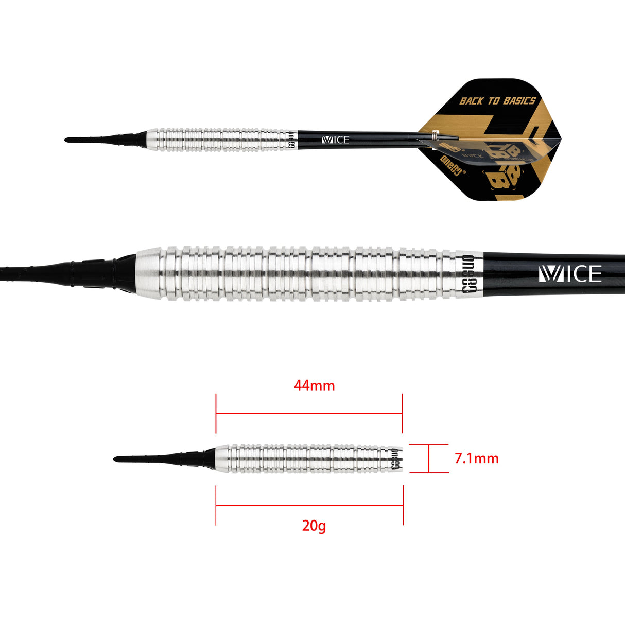 One80 Back to Basic AGS Softdart 20g