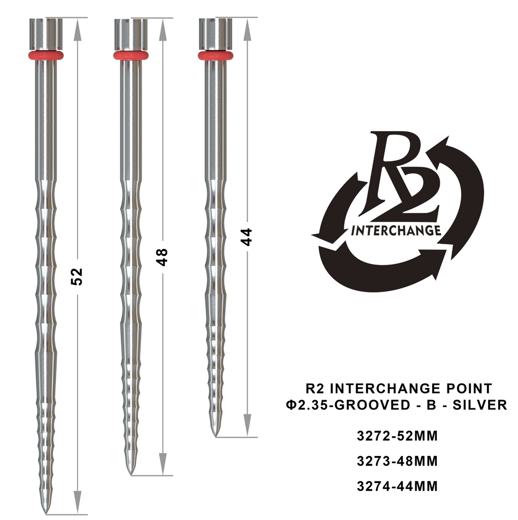 One80 R2 Interchange Point (2,35mm) Grooved B Silber