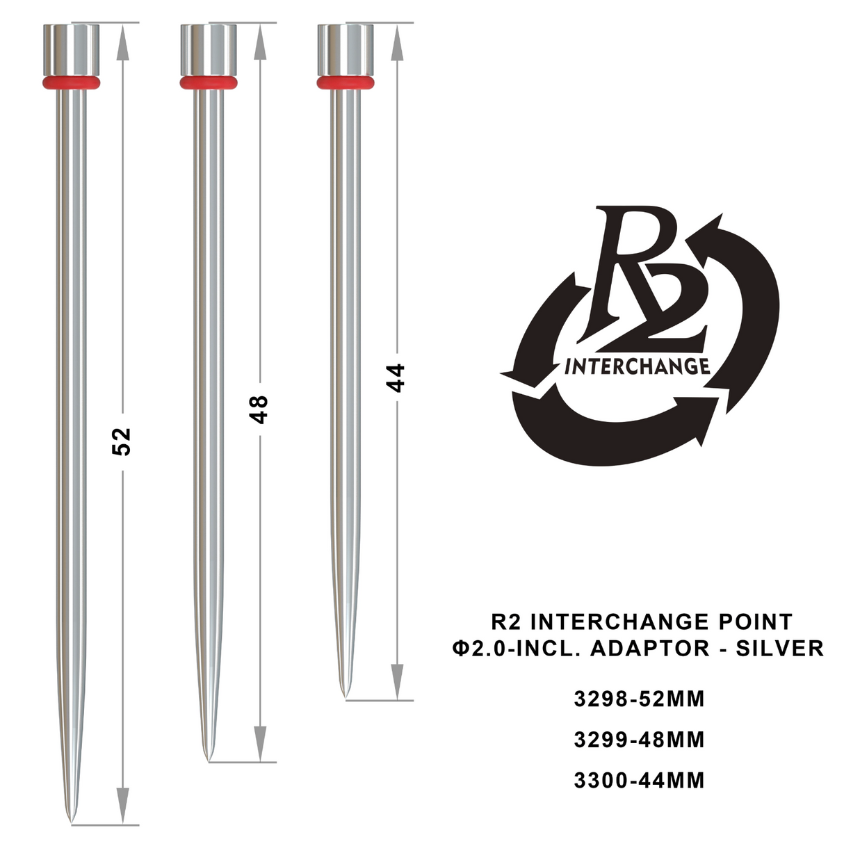 One80 R2 Interchange Point 2,0mm (inkl. Adapter)