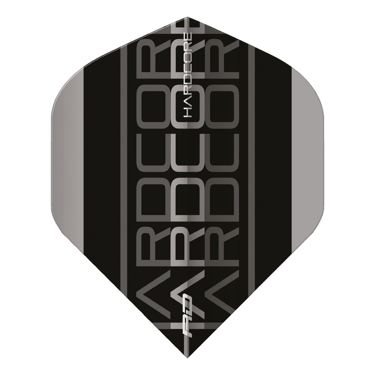 RedDragon HARDCORE RADICAL GREY AND BLACK TRIPLE Flights