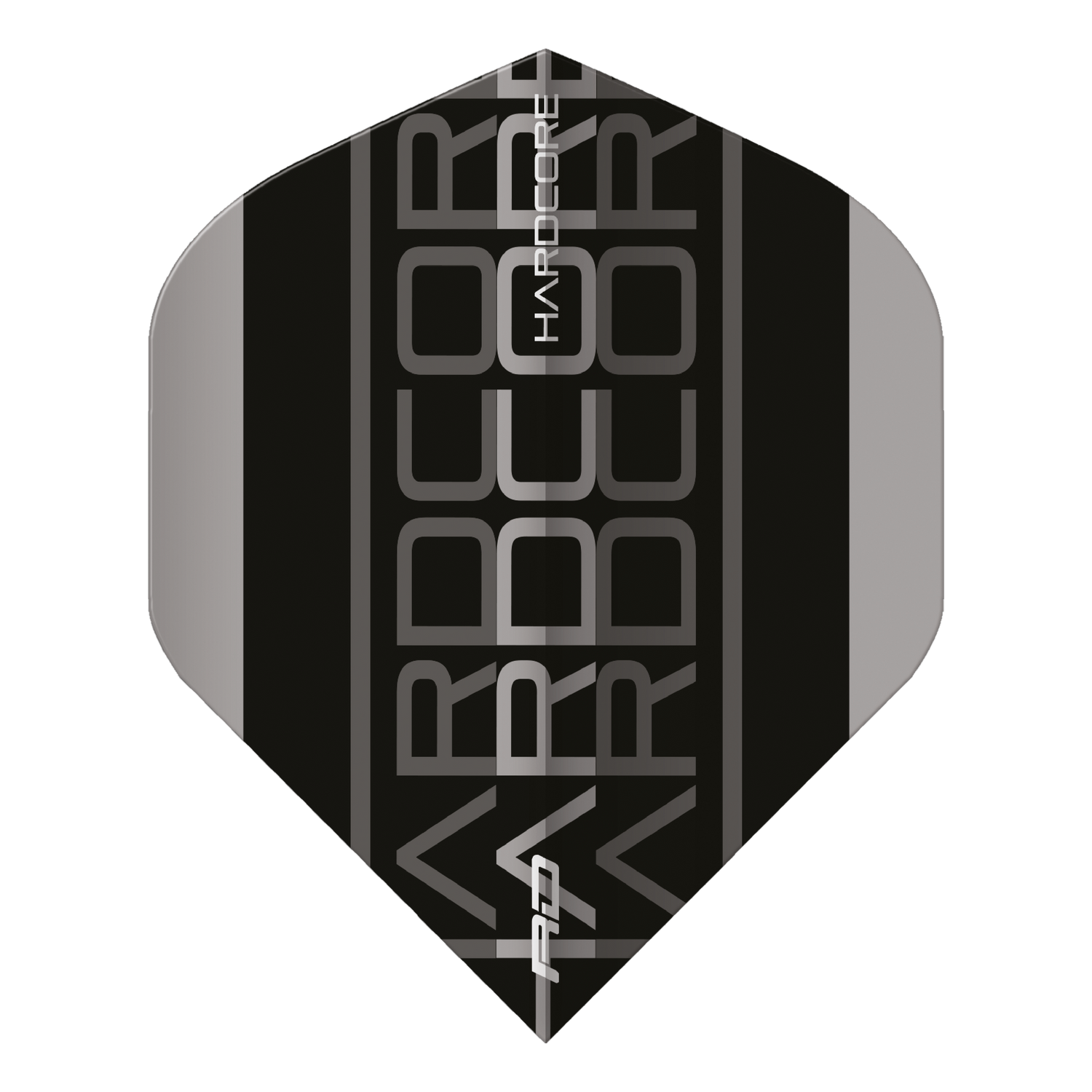 RedDragon HARDCORE RADICAL GREY AND BLACK TRIPLE Flights