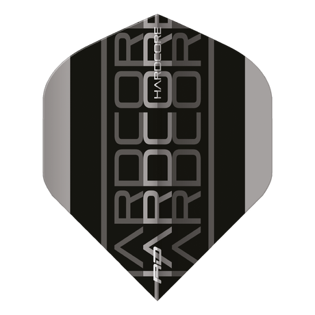 RedDragon HARDCORE RADICAL GREY AND BLACK TRIPLE Flights