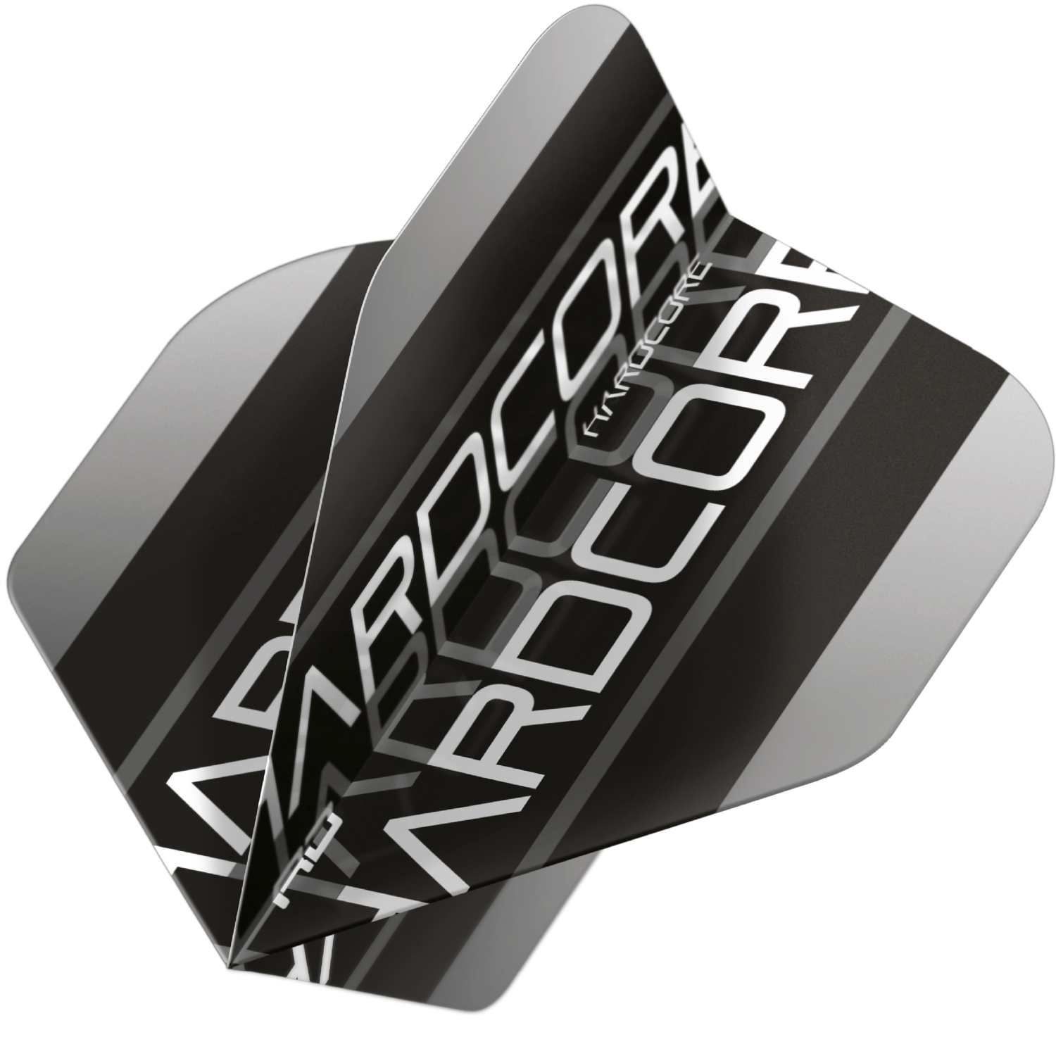 RedDragon HARDCORE RADICAL GREY AND BLACK TRIPLE Flights