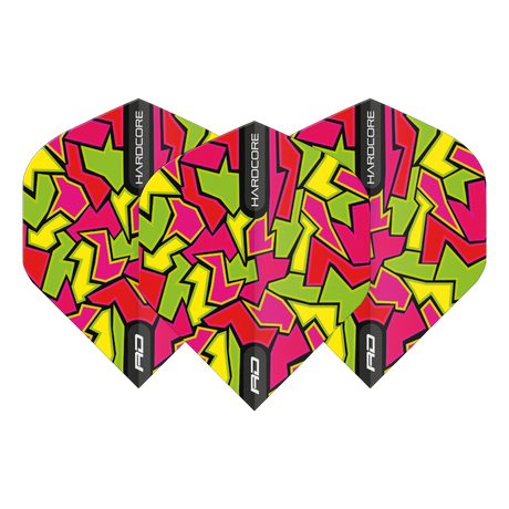 RedDragon F6642 - HARDCORE RADICAL CRACKLE Flights Blau/ Rot