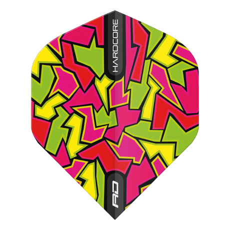 RedDragon F6642 - HARDCORE RADICAL CRACKLE Flights Blau/ Rot