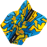 RedDragon F6642 - HARDCORE RADICAL CRACKLE Flights Blau/ Rot