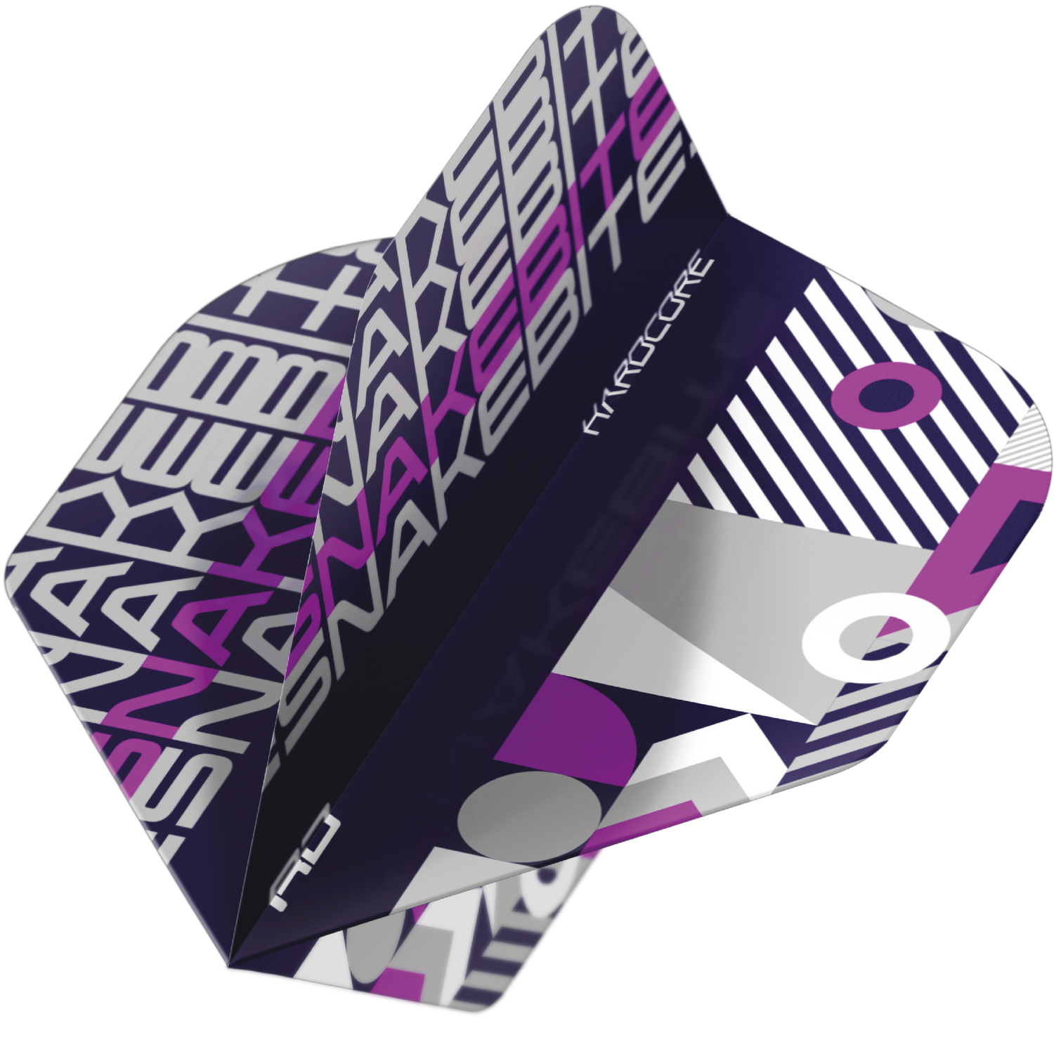 RedDragon HARDCORE SNAKEBITE BLACK AND PURPLE Flights